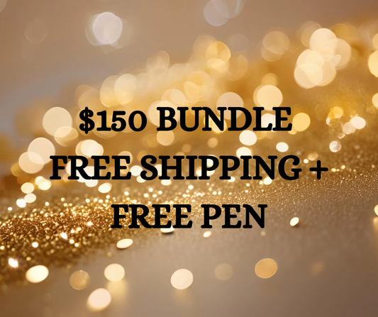 Custom Order $150 Bundle with Free Shipping and Free Pen